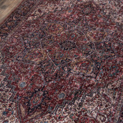 Alternative view of Momeni Karachi KAR-4 Burgundy Area Rug
