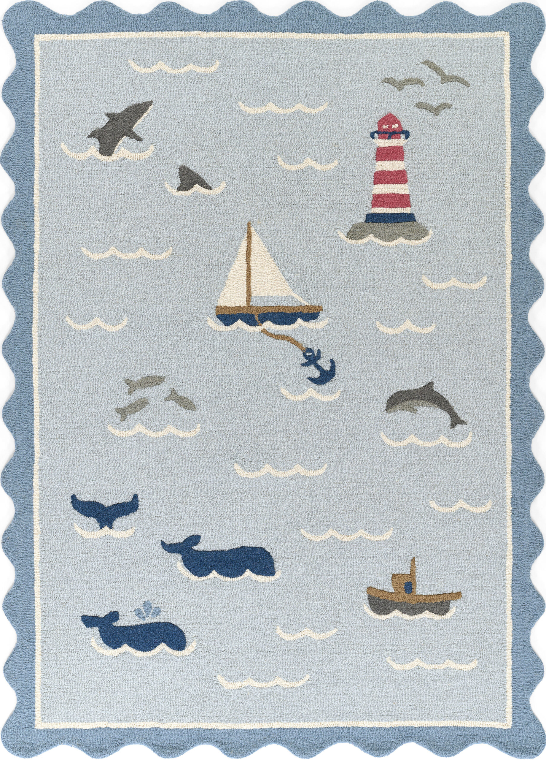 Momeni Lily LIY-7 Blue Area Rug