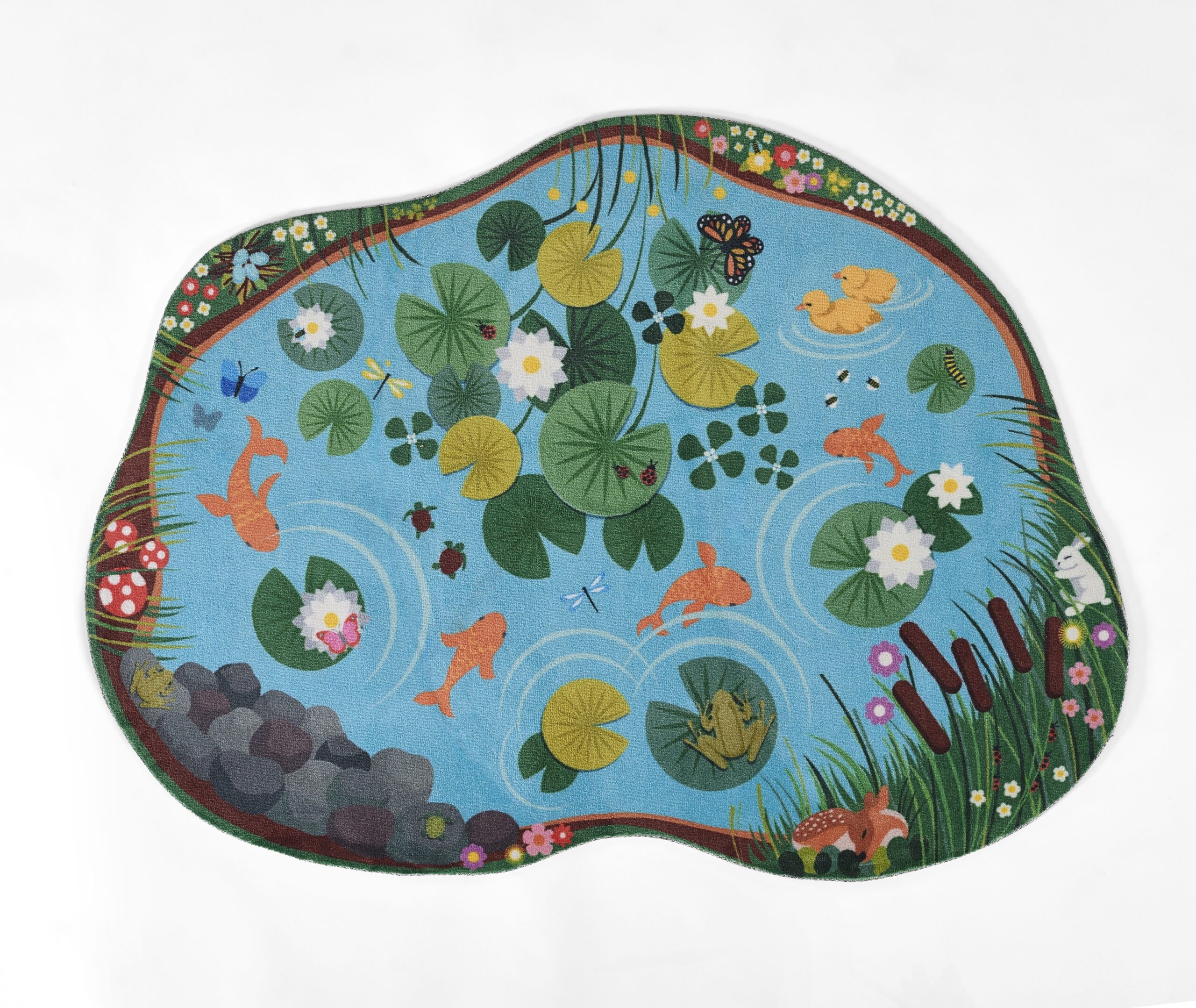 Momeni Playground PLY-1 Blue Area Rug