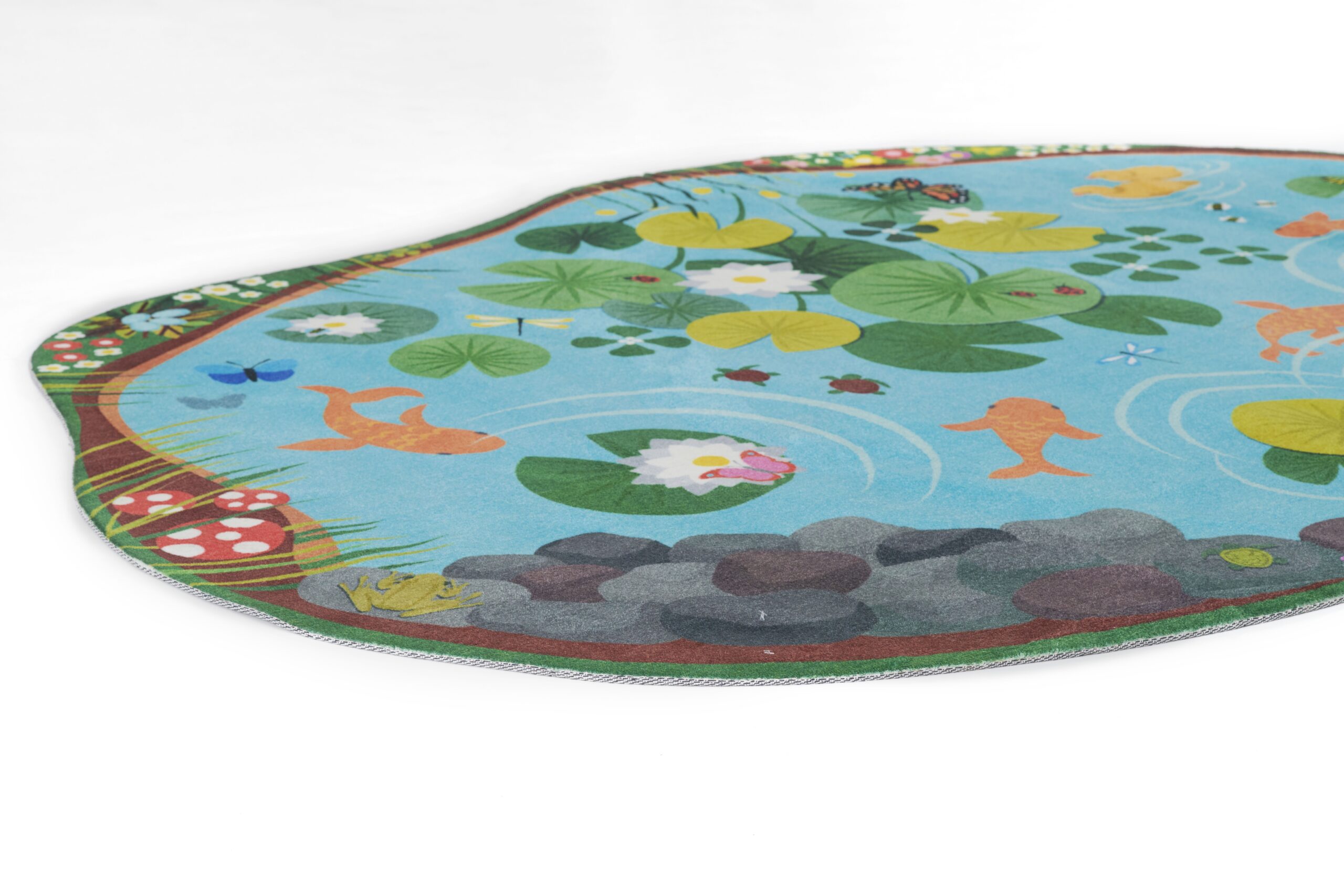 Momeni Playground PLY-1 Blue Area Rug - Image 2