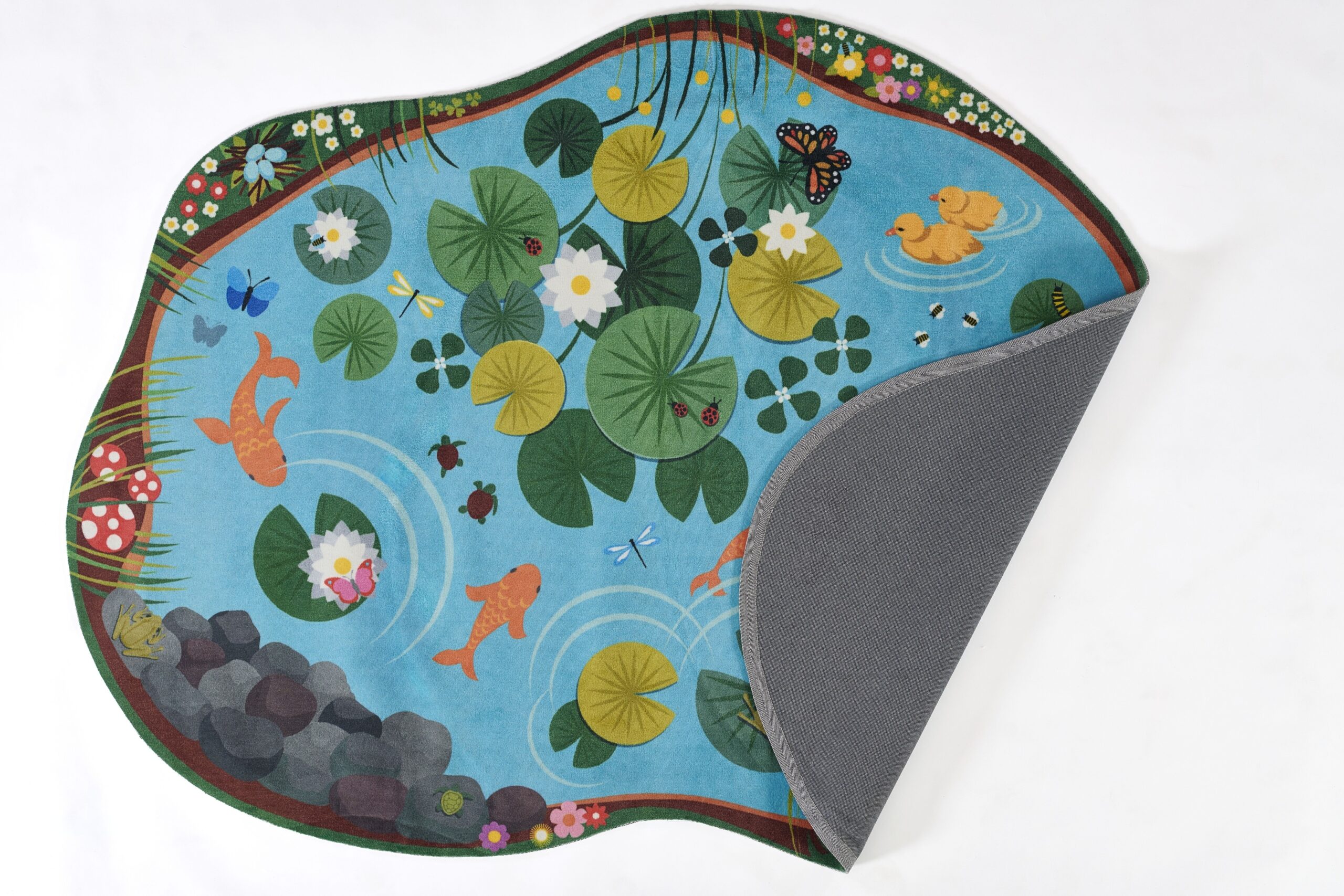 Momeni Playground PLY-1 Blue Area Rug - Image 3