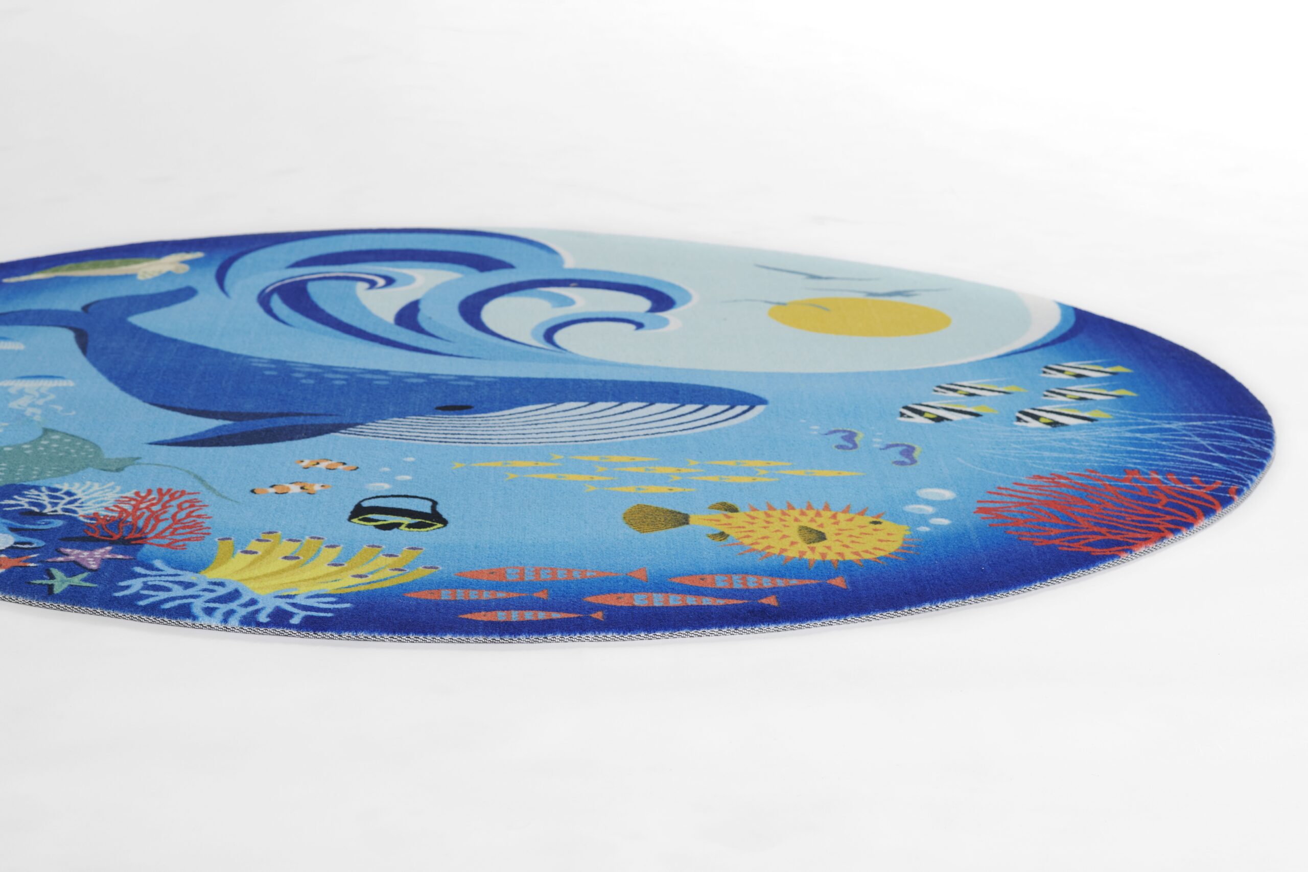 Momeni Playground PLY-3 Blue Area Rug - Image 2
