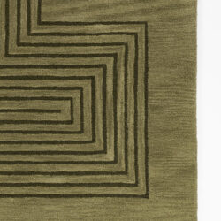 Alternative view of Momeni Simba SIM-3 Green Area Rug