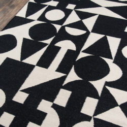Alternative view of Novogratz Topanga TOP-3 Black Area Rug