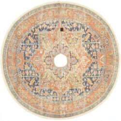 Momeni Vintage Tree Skirt VTS-2 Navy Area Rug