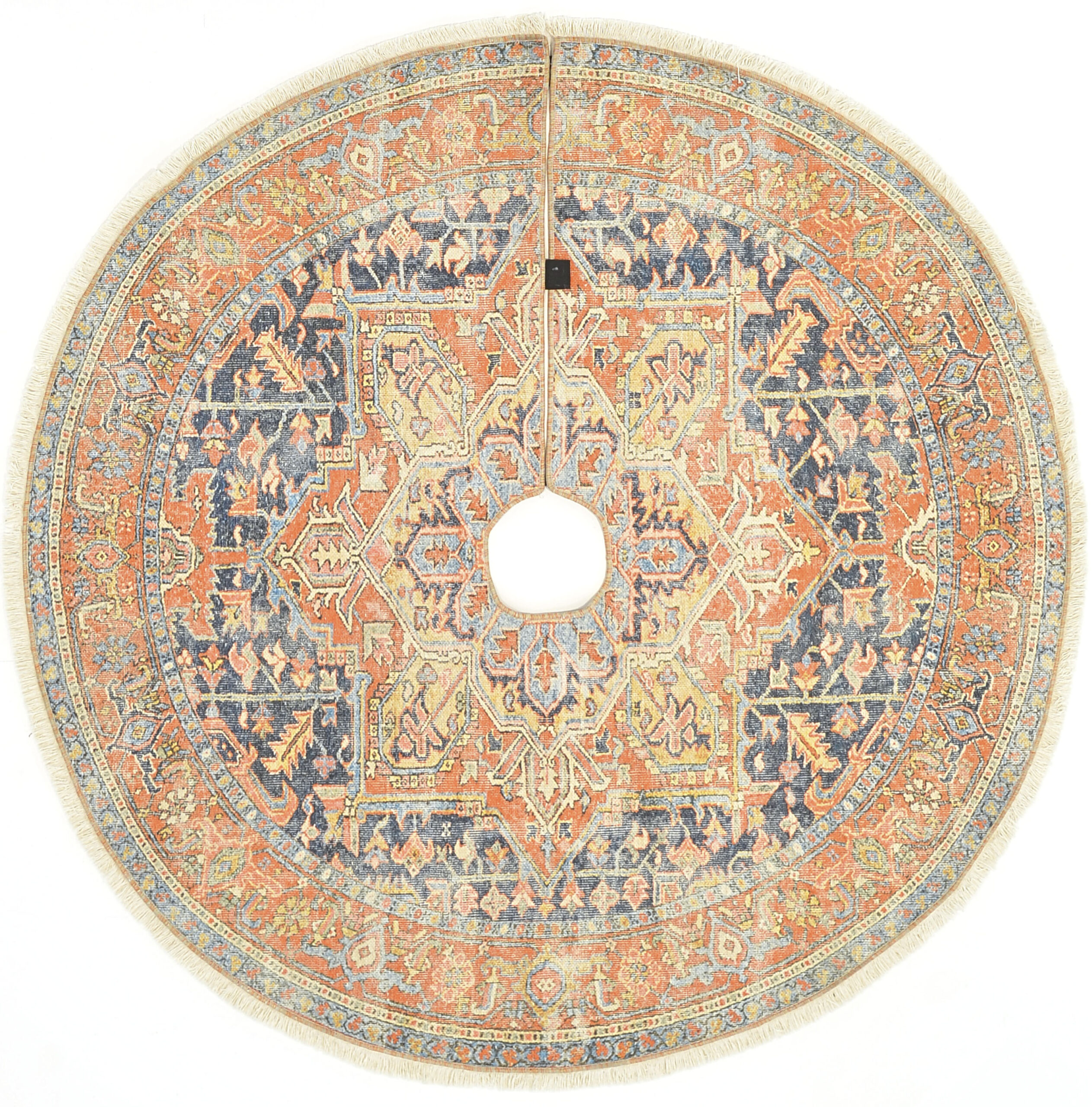 Momeni Vintage Tree Skirt VTS-2 Navy Area Rug