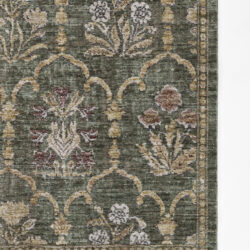 Alternative view of Momeni Wisteria WIS-1 Green Area Rug