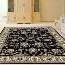Alternative view of Radici USA Alba 1426/001 BLACK Area Rug
