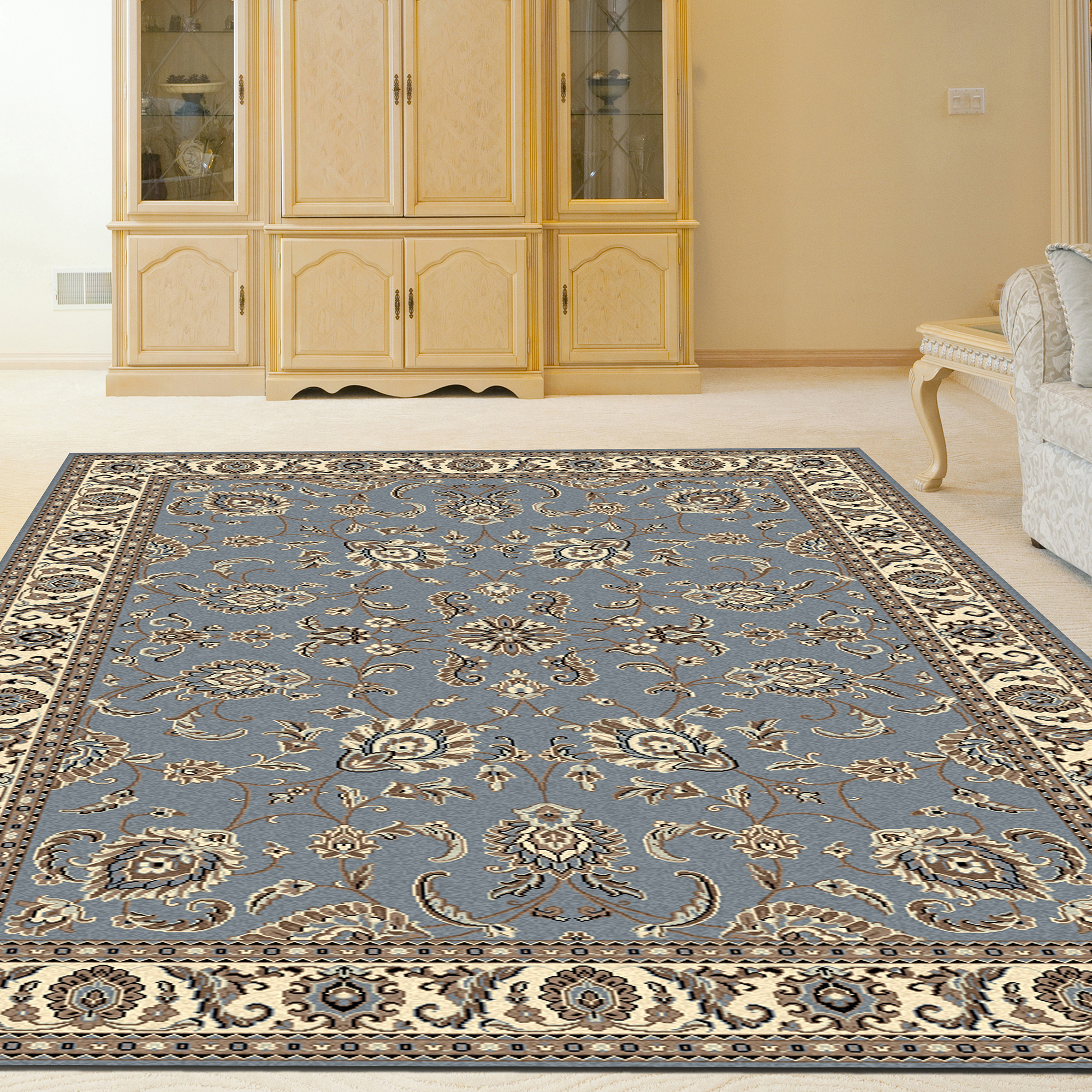 Radici USA Alba 1426/005 GREYBLUE Area Rug - Image 2