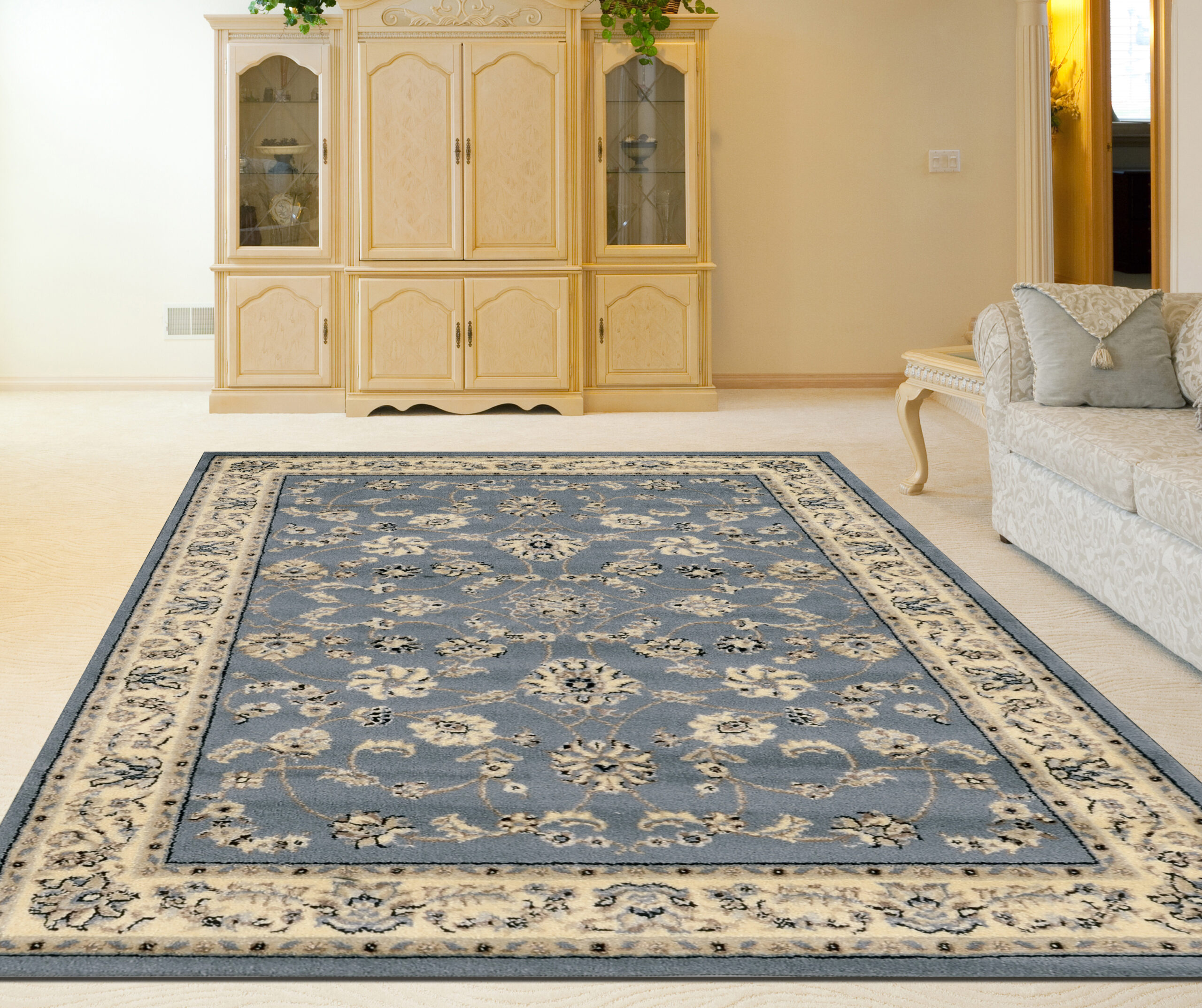 Radici USA Alba 1596/502 GREYBLUE Area Rug - Image 2