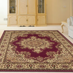 Alternative view of Radici USA Castello 1191/221 BURGUNDY Area Rug