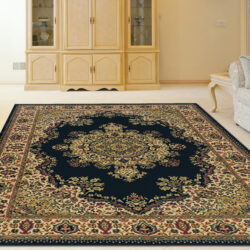 Alternative view of Radici USA Castello 1191/225 BLACK Area Rug