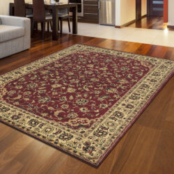 Alternative view of Radici USA Castello 953/131 BURGUNDY Area Rug