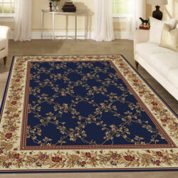 Alternative view of Radici USA Como 1590/400 NAVY Area Rug