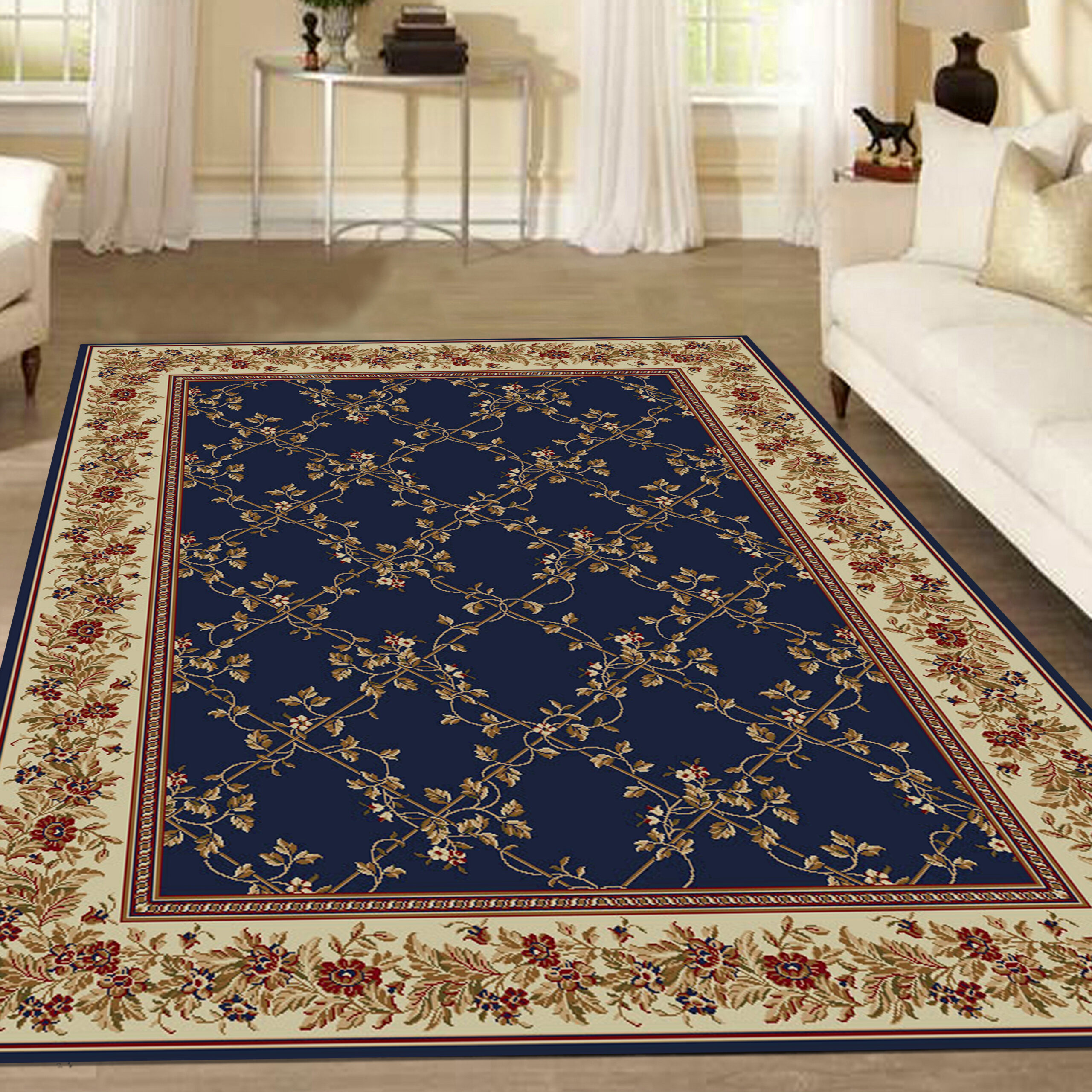Radici USA Como 1590/400 NAVY Area Rug - Image 2