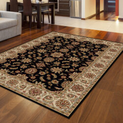 Alternative view of Radici USA Como 1592/101 BLACK Area Rug
