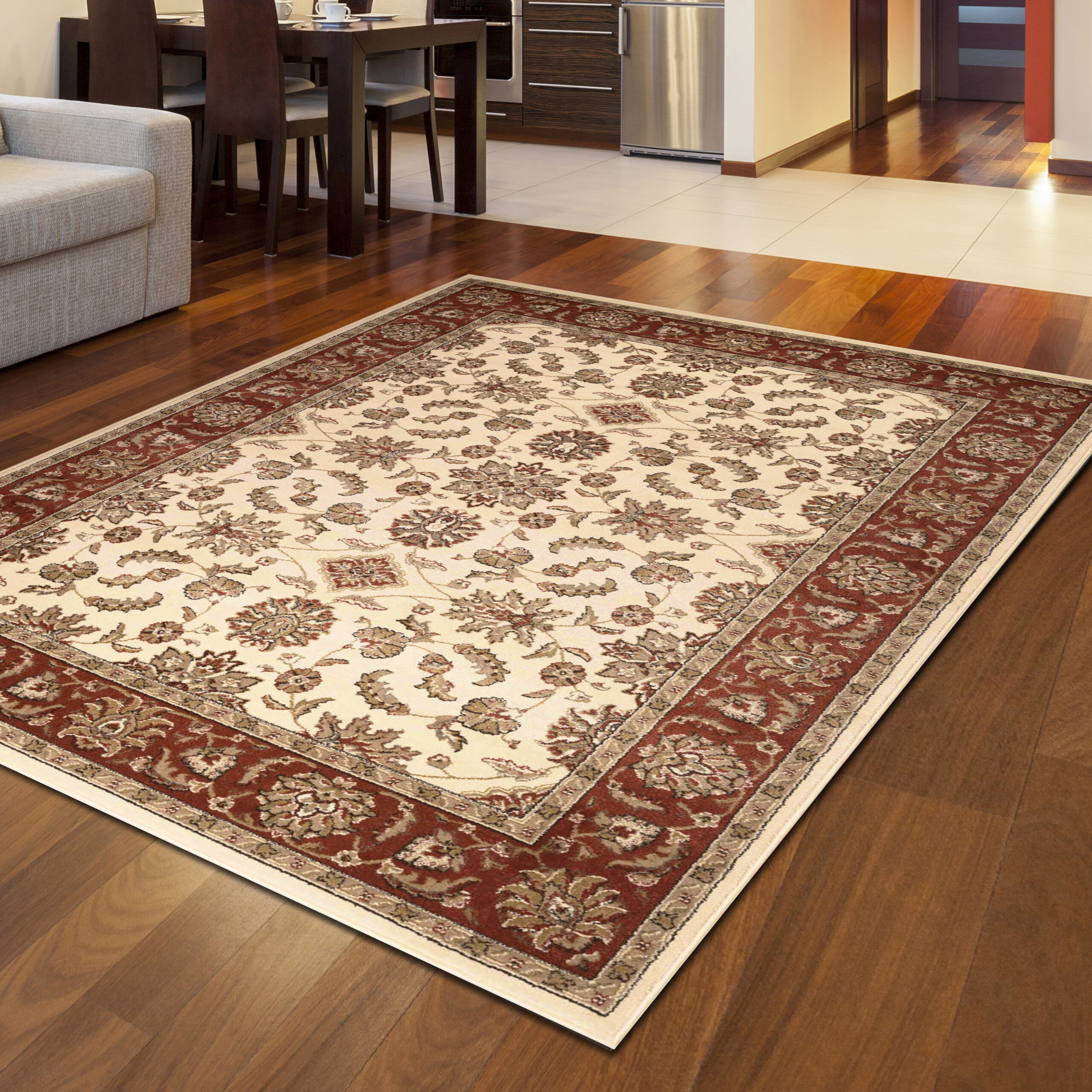 Radici USA Como 1592/105 IVORY/BRICK Area Rug - Image 2