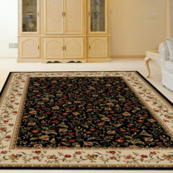 Alternative view of Radici USA Como 1593/111 BLACK Area Rug