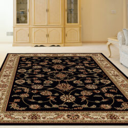 Alternative view of Radici USA Como 1596/131 BLACK Area Rug