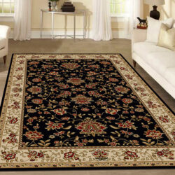 Alternative view of Radici USA Como 1597/141 BLACK Area Rug