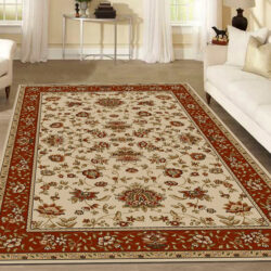 Alternative view of Radici USA Como 1597/144 IVORY/BRICK Area Rug