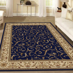Alternative view of Radici USA Como 1599/155 NAVY Area Rug