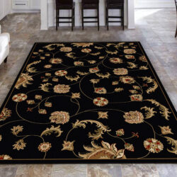 Alternative view of Radici USA Como 1835/101 BLACK Area Rug